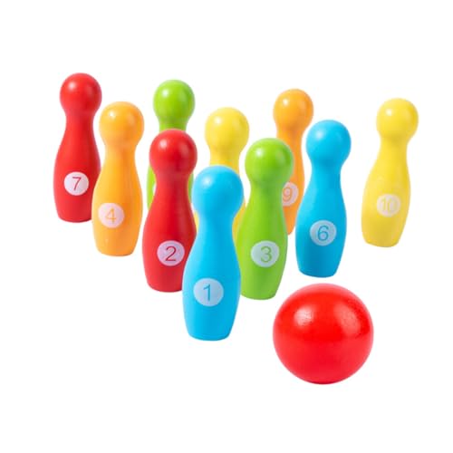 PHENOFICE 1 Set Bowling Outdoor Spielsets Für Kleinkinder Kinder Outdoor Spielzeug Outdoor Kleinkindspielzeug Lernspielzeug Für Kleinkinder Spielzeug Für Kinder Kleinkind Sportspielzeug von PHENOFICE