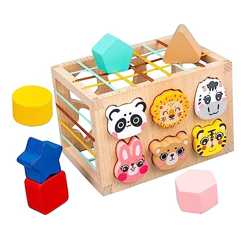 PHENOFICE 1 Set Cesare Spielzeug Formsortierwürfel Spielzeug Puzzle Spielzeug Tierspielzeug Für Kleinkinder Lernspielzeug Für Kleinkinder Kinder Formsortierer Spielzeug Für von PHENOFICE