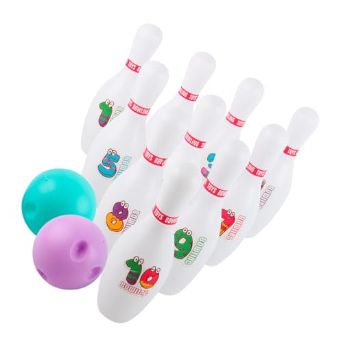 PHENOFICE 1 Set Kinder Bowling Spielzeug Für Kinder Im Freien Spielset Für Kinder Im Freien Kinder Bowling Spielzeug Indoor Bowling Spiel Bowling Wurf Nummeriertes Bowling Wurf von PHENOFICE