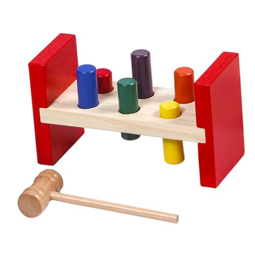 PHENOFICE 1 Set Kinder Rammplattform Kleinkindspielzeug Babyspielzeug Passendes Spielzeug Farbkognitionsspielzeug Interaktives Spielzeug Spielzeug Für Kleinkinder Spielzeug Hammer von PHENOFICE