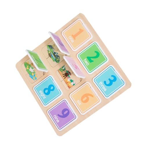 PHENOFICE 1 Set Kinder Tier Memory Puzzle Spielzeug Frühe Logik Pädagogisches Spielzeug Logic Board Spielzeug Kinder Holz Peg Puzzle Spielzeug von PHENOFICE