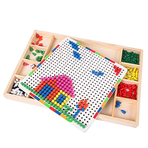 PHENOFICE 1 Set Kleinkind Puzzles Spielzeug Für Kleinkinder Weißes Kinderspielzeug Holz Bambus Spielzeug Für Kinder von PHENOFICE