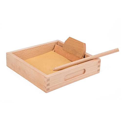 PHENOFICE 1 Set Kratzsandkasten Lernspielzeug Schreiben Üben Sandkasten Üben Schreibspielzeug Zeichenspielzeug Lernspielzeug Holz von PHENOFICE