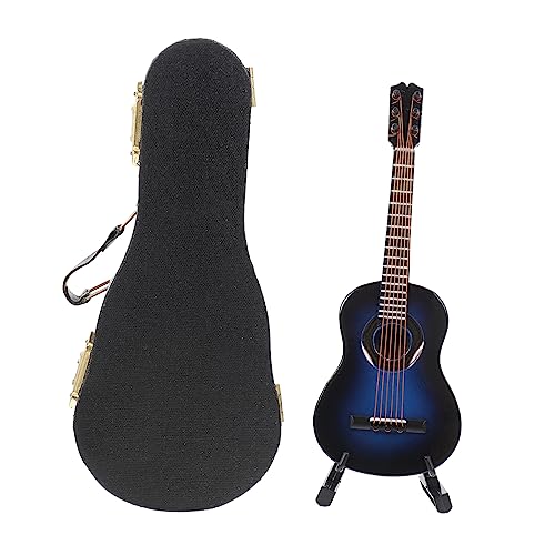 PHENOFICE Miniatur Gitarre Modell Klassische Gitarre Dekoration Für Zuhause 13cm Inklusive Ständer Und Koffer Perfektes Für Musikliebhaber Und Sammler von PHENOFICE