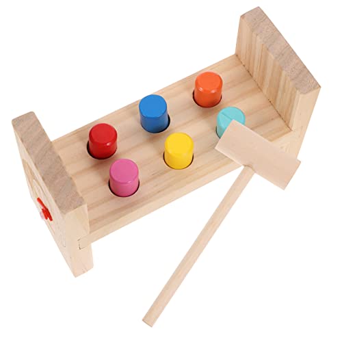 PHENOFICE 1 Set Percussion Tischspielzeug, Klopfspiele, Klopfspiel Spielzeug, Nagel Percussion Tisch, Klopfspielzeug, Holzspielzeug, Interaktives Spielzeug, Frühes Lernspielzeug, von PHENOFICE