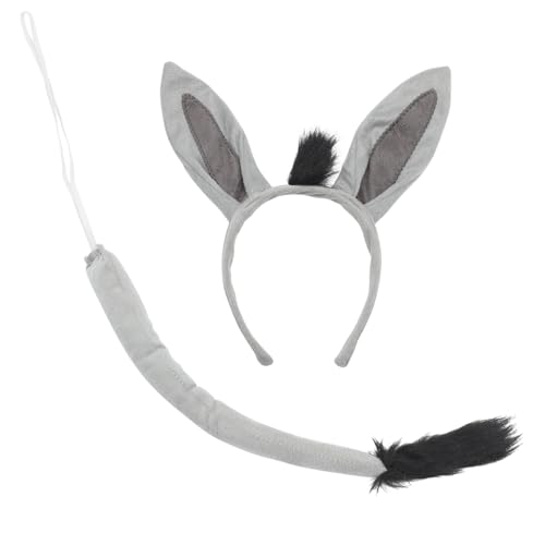 PHENOFICE 1 Set Tier Ohr Haarband Cosplay Esel Tier Cosplay Kostüm Zubehör Für Party von PHENOFICE