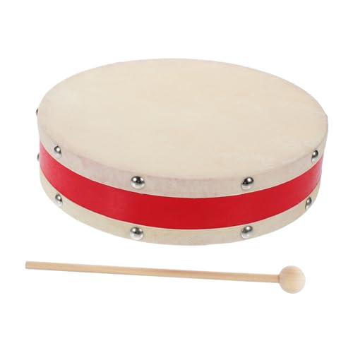 PHENOFICE 1 Set Von Handtrommelinstrument Mit Drumstick Kids Anfänger Holzhandtrommel Percussion von PHENOFICE