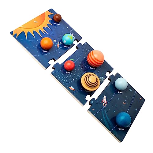 PHENOFICE 1 Set Weltraum Erkennungsspielzeug, Sonnensystem Für Kinder, Sonnensystem Modellplaneten Für Kinder Und Kleinkinder, Holzpuzzles, Passendes Spielzeug Zum Sonnensystem, von PHENOFICE