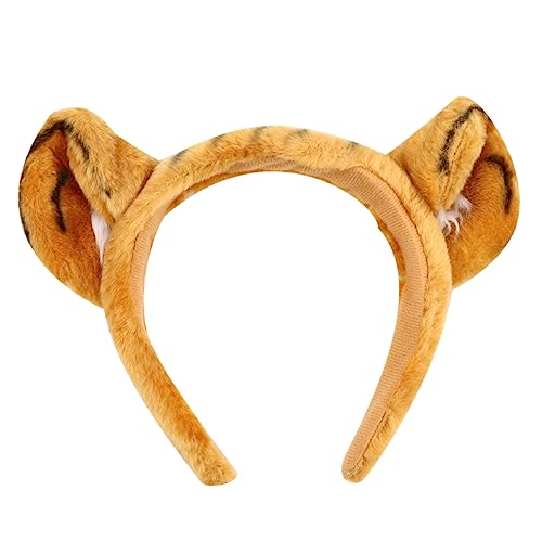 PHENOFICE 1 Stk Stirnband Halloween-tierkostüm Cartoon-stirnbänder Attraktiver Haarreif Cosplay-party-haar-accessoire Tierhaarreifen Make-up-haarband Entzückender Haarreif Brown Plüsch von PHENOFICE