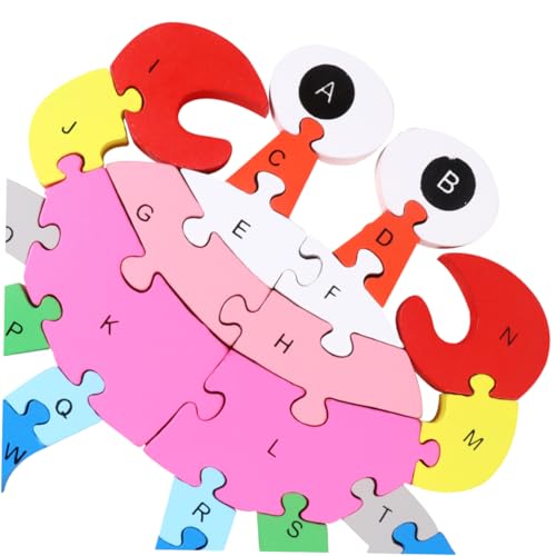 PHENOFICE 1 Stück 26 Puzzle-Spielzeug für Kinder Kinderpuzzle Kinder rätseln Kinder Puzzle laubsägen für Kinder hühner Spielzeug Kid Toys Puzzle-Spielzeug aus Holz Bausteinspielzeug Hölzern von PHENOFICE