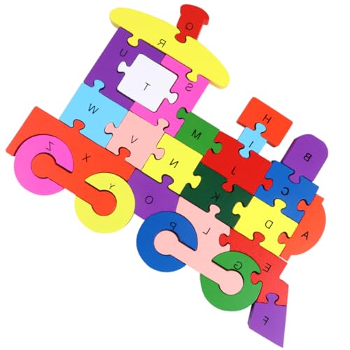 PHENOFICE 1 Stück 26 Puzzle-Spielzeug für Kinder Kinderspielzeug Gehirnspielzeug Kinderpuzzle Puzzle-Puzzle Kinder Spielzeug Toys Puzzlematte Bausteinspielzeug Kinder rätseln Hölzern von PHENOFICE