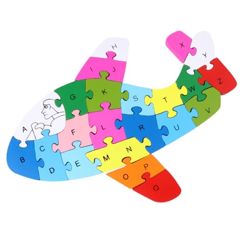 PHENOFICE 1 Stück 26 rätseln für kinderspielzeug Educational Toys holzspielsachen spielzeuge Puzzlematte Puzzle- aus Holz Bausteinspielzeug Hölzern von PHENOFICE