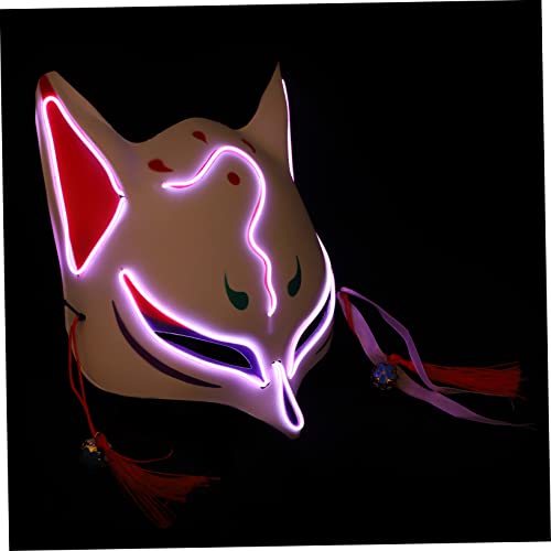 PHENOFICE 1 Stück Lustig Glühender Halloween-fox-maske Mehrzweck-leuchtmaske Coole Fox-maske von PHENOFICE