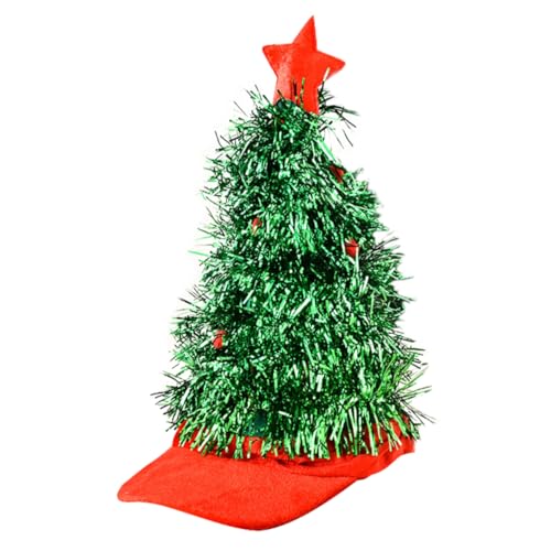 PHENOFICE 1 Stück Lustiger Weihnachtsbaum Hut Für Erwachsene Neuheits Kostümhut Für Weihnachtsfeiern Cosplay Und Festliche Anlässe von PHENOFICE