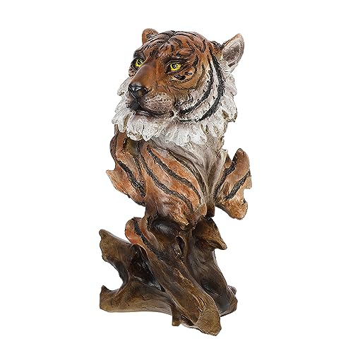 PHENOFICE 1 Stück Tigerkopf Ornament Simulierter Tiger Schmücken Automodell Zootiere Figur Heimtiere Ornament 2022 Tierkreiszeichen Tierfigur Feng Shui Tierornament Niedliches von PHENOFICE