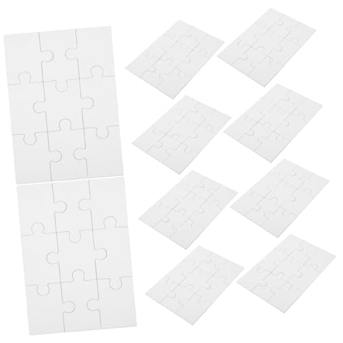 PHENOFICE 10 Blätter Leere Puzzles Zeichne Leere Rätsel Leere Rätsel Zum Zeichnen Leeres Puzzle DIY-Handwerk Fertige Leere Rätsel An DIY-rätsel Puzzle-rohlinge Bastelsachen Hölzern Beige von PHENOFICE