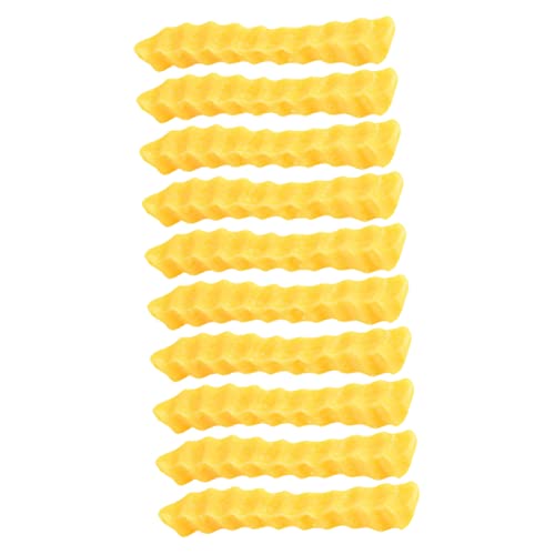 PHENOFICE 10St gefälschte Pommes Frites mockin ziernieten gilbe Simulation künstliche Pommes Frites Hühnchen Pommes künstliche falsche Pommes Frites Küchendekoration Fotografie PVC Yellow von PHENOFICE