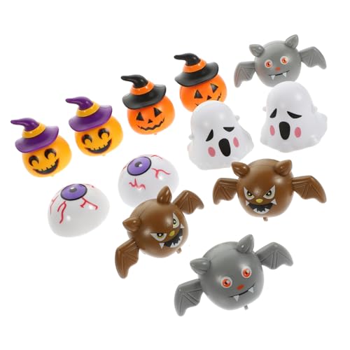 PHENOFICE 12 Stück Halloween Rückziehautos Spielzeug Dekorative Autos Für Feiertags Feierlichkeiten Gruselige Designs Für Kinder Und Erwachsene Ideal Für Halloween Partys Und Dekoration von PHENOFICE