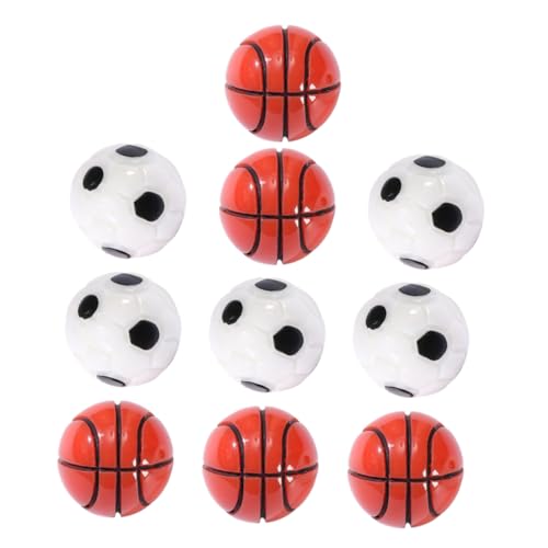 PHENOFICE 12 Stück Mikro Landschaftsornamente Basketball Fußball Mini Sportbälle Mini Basketball Mini Fußball Basketbälle Bonsai DIY Sportbälle Simulierte Fußball Dekore Miniatur von PHENOFICE