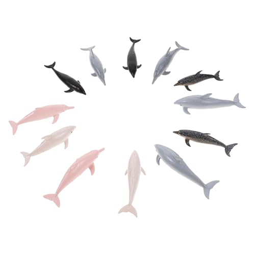 PHENOFICE 12 Stück Mini Delfin Modelle Kunststoff Dekoration für Kinderzimmer Lernspielzeug und Garten Realistische Meerestiere Figuren zur Tierkunde Desktop Ornament PHENOFICE 12 Stück Mini Delfin Modelle Kunststoff Dekoration für Kinderzimmer Lernspielzeug und Garten Realistische Meerestiere Figuren zur Tierkunde Desktop Ornament von PHENOFICE