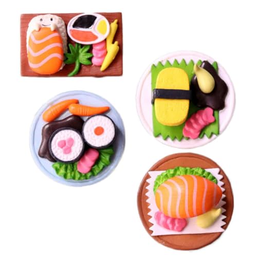 PHENOFICE 12 Stück Simuliertes Japanisches Sushi Miniatur Sushi Vorgetäuschte Lebensmittel Spielzeug Gefälschte Lebensmittel Ornamente Mini Sushi Ornamente Realistische Japanische von PHENOFICE