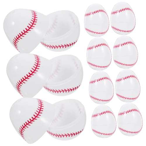 PHENOFICE 12 Stücke Ostern Füllstoffe Baseball Thema Kunststoff Ostereier für Ostern Korb Stuffers Dekorationen PHENOFICE 12 Stücke Ostern Füllstoffe Baseball Thema Kunststoff Ostereier für Ostern Korb Stuffers Dekorationen von PHENOFICE