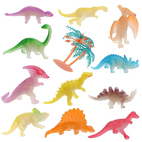 PHENOFICE 12St Leuchtendes Dinosaurier-Modell Dinosaurier-Modelle Miniatur-Dinosaurier-Spielzeug intelligenzspielzeug für Kinder kinderspielzeug Simulation von Tierspielzeug Colorful von PHENOFICE