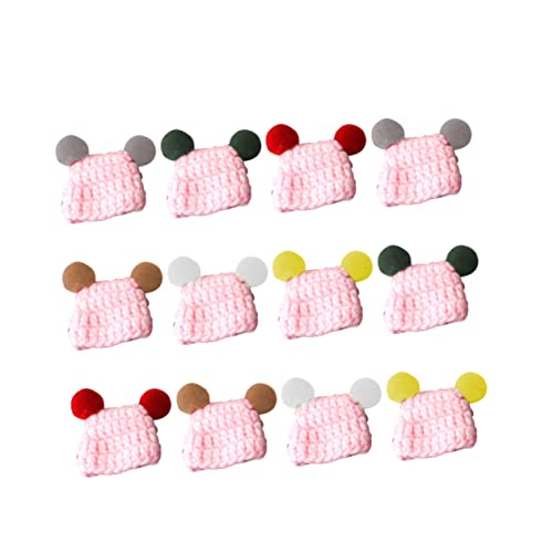 PHENOFICE 12St Mini-Strickmütze Kinder bastelset basteln für Kinder bastelmaterial für Kinder Toys Schmuckhut selber Machen Mini-Häkelmütze Hüte Mini-Hut- gehäkelte Hutdekoration von PHENOFICE