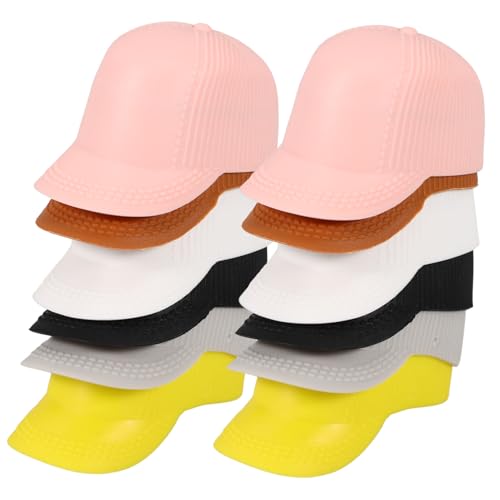 PHENOFICE Mini Schirmmütze Set 11 Zoll Puppe Mini Sonnenhut Spielzeug Accessoire für Bastelprojekte von PHENOFICE