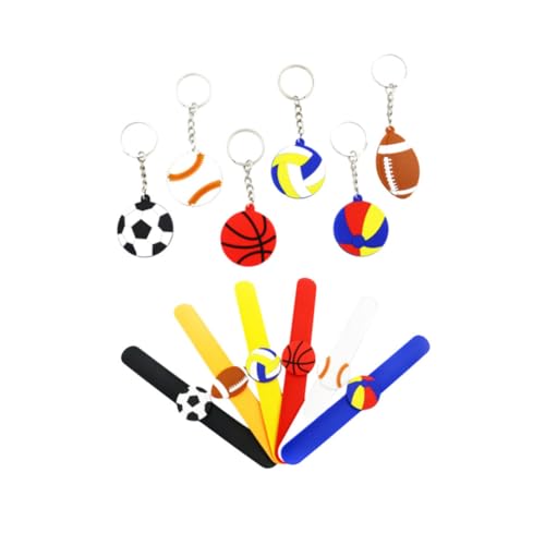 PHENOFICE 12st Sportarmband Aus Silikon Fußballarmband Für Jungen Schlagarmbänder Kinderarmbänder Rucksack-schlüsselanhänger Handringe Armband Für Kinder Slap-armband-lineal Fußballarmbänder von PHENOFICE