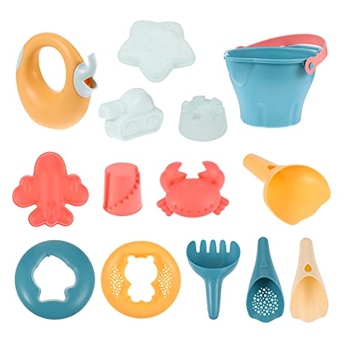 PHENOFICE 14 Teiliges Kinder Strandspielzeug Set Kreatives Wasser Und Sandspielzeug Für Den Outdoor Einsatz Faltbare Strandtasche Inklusive Praktische Sandformen Und Wasserspielzeug von PHENOFICE