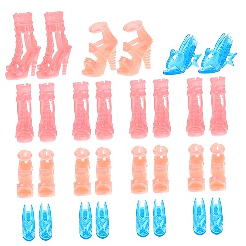 PHENOFICE 15 Schuhe kinderspielzeug Kinder Sandalen für Kleinkinder Schuhe für Puppe Spitzenschuhe Handwerk Mini Schuhe kleine Schuhe selber Machen Plastik von PHENOFICE