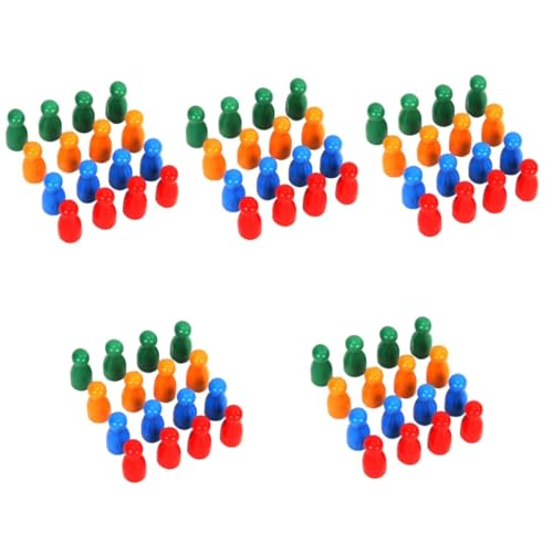 PHENOFICE 160 STK Fliegende Schachfiguren Spielmarken Mini Schach Brettspiel-Brettmarker Spielset-Zubehör bastelzeug schachfiguren Set Schachbrett Lernspielzeug Brettspiele Bauern Holz von PHENOFICE