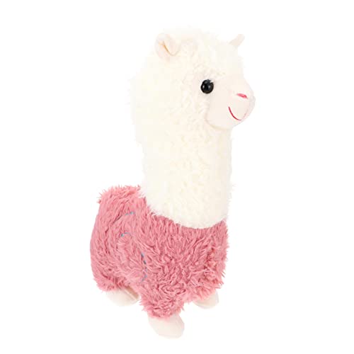 PHENOFICE 1Stk Alpaka-Plüschpuppe Kinder Puppen kinderpuppe Stuffed Soft Toys Plush Toy Plüsch-Alpaka-Spielzeug Themberchaud-Plüsch Alpaka-Spielzeug für Kinder Alpaka-Puppe PP Baumwolle Rosa von PHENOFICE