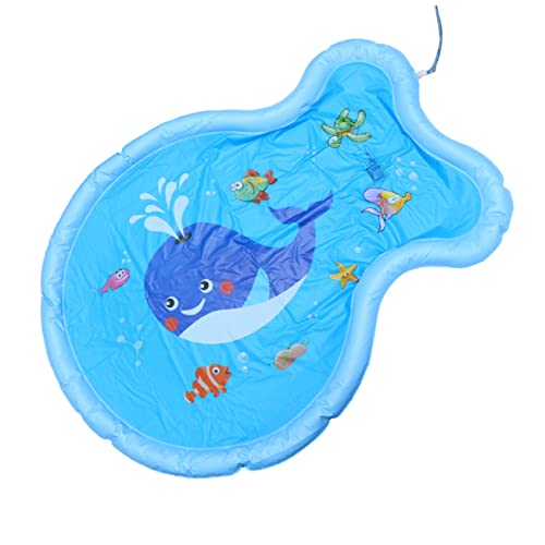 PHENOFICE 1Stk Aufblasbares Wassersprühkissen aufblasbarer Sprinkler aufblasbare Sprinklermatte Kinder Outdoor Spielzeug Kinder draußen Spielzeug matten Rasen Rasensprengermatte Blue von PHENOFICE