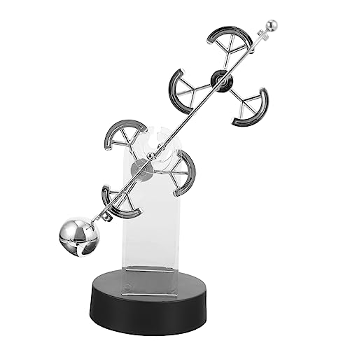 PHENOFICE 1Stk Ewiges Planetarium bürodeko büro Dekoration kunstwerke Technologiegeschenke mech Perpetuum-Motion-Dekor Tischdekoration Spielzeug Bewegung Handwerk ewiges Modell Eisen Silver von PHENOFICE