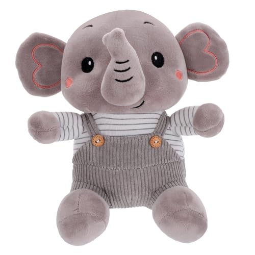 PHENOFICE 1Stk -Hund-Puppe Kinder Plüschpuppe Stofftierpuppe Flauschige Kuscheltiere Kinder Puppen kinderpuppe Safe Toy Spielzeug Plüschtier Cartoon-Plüschpuppe PP Baumwolle Grey von PHENOFICE