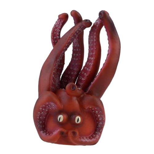 PHENOFICE 1Stk Tier handpuppe oktopus handpuppe Meeresspielzeug Kinder spielset Kindergeburtstag mitbringsel Kindergeburtstag Hand- und Fingerspielzeug Tierische Handpuppe Coffee von PHENOFICE