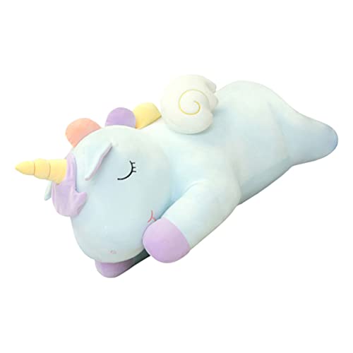 PHENOFICE 1stk Einhorn-Kissen Kreative Puppe Krippenspielzeug Für Kinder Umarmbar Cartoon-Puppe in Einhornform Kinder Dekor Kuscheltiere Für Kinder Stofftier Regenbogen Green Plüsch von PHENOFICE