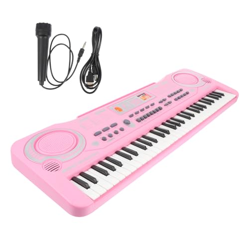 PHENOFICE 1stk Elektronische Orgel Für Kinder Musikalische Tastatur Für Anfänger Musikalische Lernspielzeuge Rosa Umweltfreundlicher Abs-Kunststoff Und Elektronische Komponenten von PHENOFICE