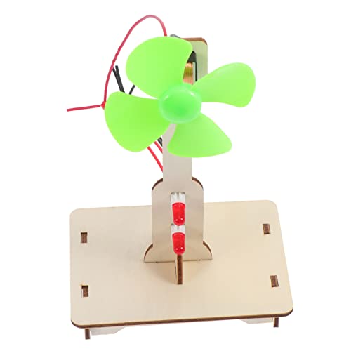 PHENOFICE 1stk Experimentelles Spielzeug Kinderspielzeug Miniaturbausatz Pädagogisches Für Kinder Generator-kit Für Windkraftanlagen Mini-Werkzeuge Puzzle-Spielzeug Mini-Motor Holz von PHENOFICE