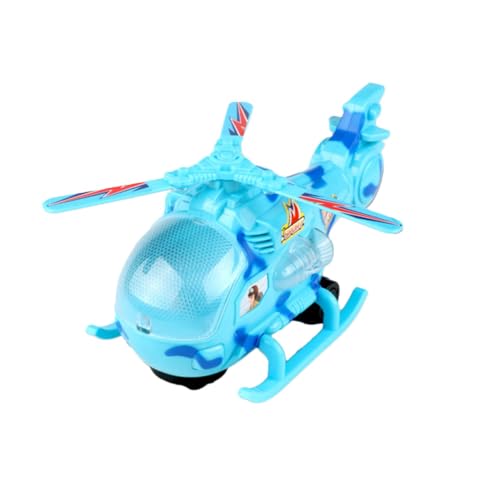 PHENOFICE 1stk Hubschrauber Zusammenbauen Flash-Spielzeug 3D-Puzzle Für Kinder Spielzeug Für Kinder Zusammenbauen Musikalisches Spielzeug Kinderspielzeug Flugzeug Bauen Spielzeug Blue von PHENOFICE