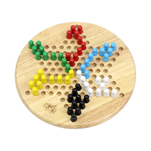 PHENOFICE 1stk Intelligenzspielzeug Für Kinder Spiel Für Kinder Dame Brettspiel Chinesische Checker-pegs Chinesisches Schachbrett Puzzle-tischspiele Vintage-Spielzeug Gehirnspielzeug Bambus von PHENOFICE