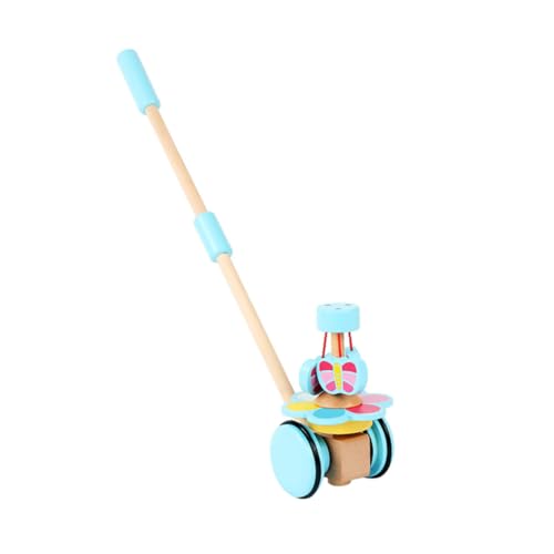 PHENOFICE 1stk Kinderwagen Für Kleinkinder Lauflernspielzeug Cartoon-warenkorb-Spielzeug Wagen Aus Holz Wagen Spielzeug Kleinkinderspielzeug Aus Holz Trolley-Spielzeug Holzwagen Hölzern von PHENOFICE