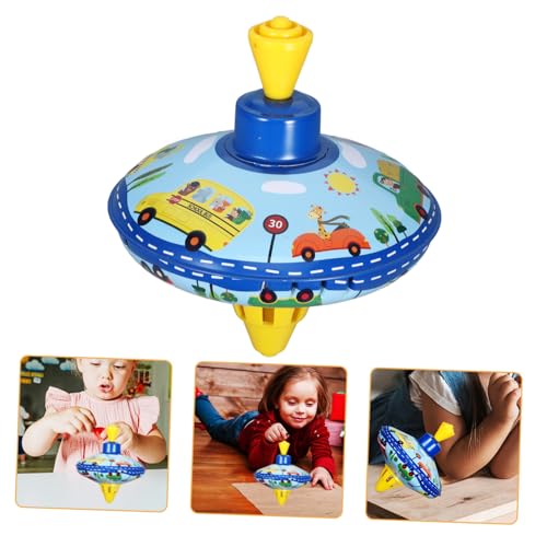 PHENOFICE 1stk Kreisel Aus Blech Rc Blechspielzeug Korb Neuheit Bulk-Spielzeug Lernspielzeug Lernspiel Für Kinder Musikalisches Spielzeug Musik-top-Spielzeug Zappeln Eisenblech Blue von PHENOFICE