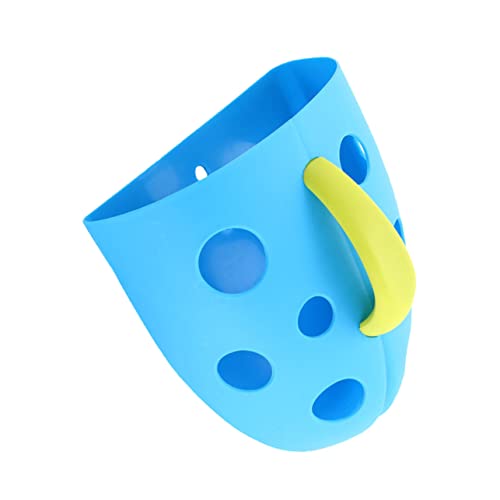 PHENOFICE 1stk Lagerung Blau Badespielzeug-Organizer Spielhalter Für Babybadewanne Badewannen-Spielzeug-Organizer Badezimmer-Organizer Bad Aufbewahrungsbeutel Dekorativer Korb Plastik Blue von PHENOFICE