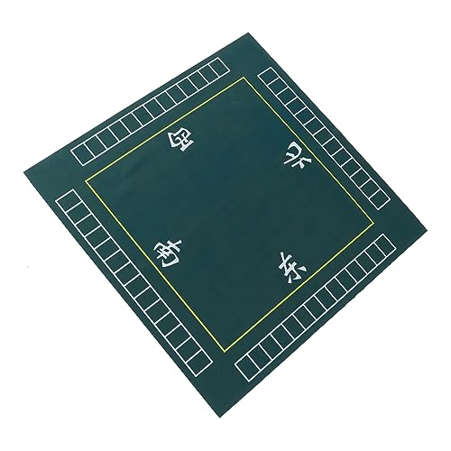 PHENOFICE 1stk Mahjong Tischdecke Matte Chinesischer Mahjong-Tisch Pokertischabdeckung Deckchen Für Tische Domino-spielmatte Tischabdeckung Für Brettspiele Mahjong-tischmatte Polyester Green von PHENOFICE