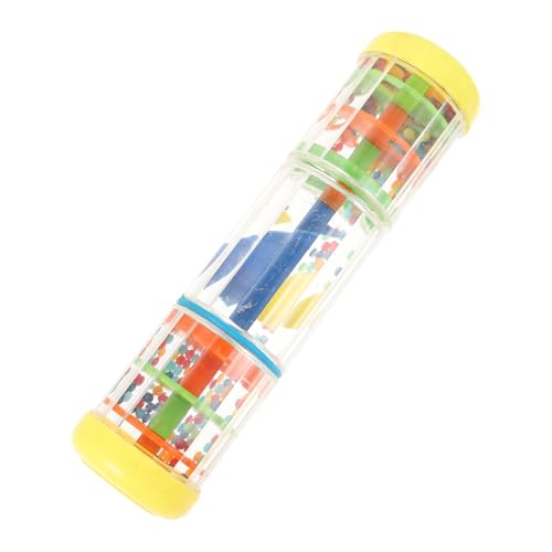 PHENOFICE 1stk Regen Lautsprecher Musikspielzeug Für Kleinkinder Regentropfen-Shaker -regenmacher-Spielzeug Sensorisches Spielzeug Regen-Stick-Shaker Lehrmittel Plastik Yellow von PHENOFICE