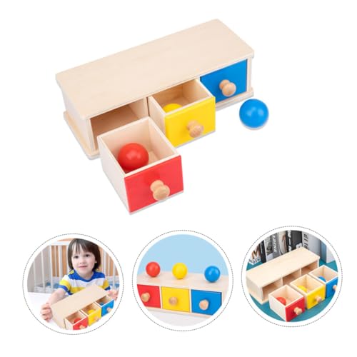 PHENOFICE 1stk Runde Kugel Schublade Babyschublade Kleinkindspielzeug Lernspielzeug Pädagogisches Puzzlespielzeug Spielzeug Babyspielzeug Spielzeug Für Kleinkinder Lehrhilfe Hölzern von PHENOFICE