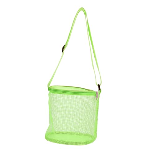 PHENOFICE 1stk Shell-Tasche Muscheln Urlaubszubehör Im Freien Spielzeugtasche Für Den Strand wasserdichte Strandtasche Strandspielzeug Strandtasche Große Strandtasche Eimer PVC Green von PHENOFICE